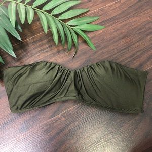 Olive Green Swimsuit Top
